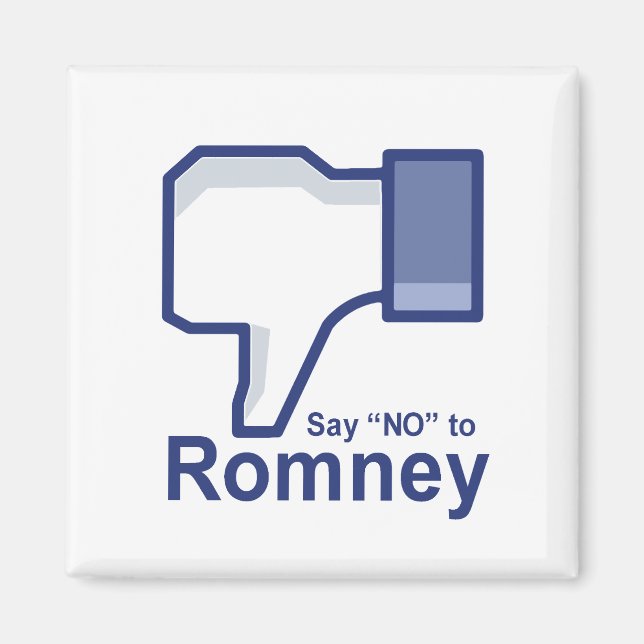 Aimant Dites non à Romney (Devant)