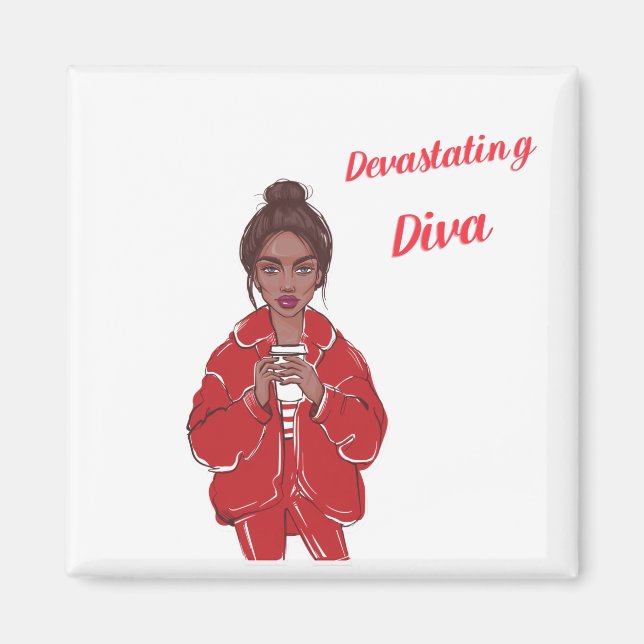 Aimant Diva dévastatrice (Devant)