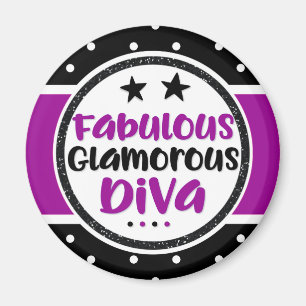 Aimant Diva fascinante fabuleuse pourpre