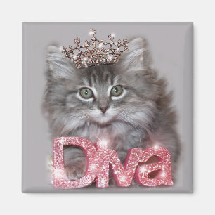 Aimant Diva Kitty avec Tiara