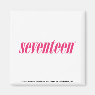 Aimant Dix-sept Logo-Magenta