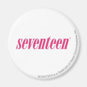 Aimant Dix-sept Logo-Magenta
