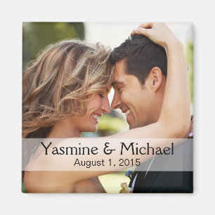 Aimant do-it-yourself Carré photo Mariage Keepsaké Favori