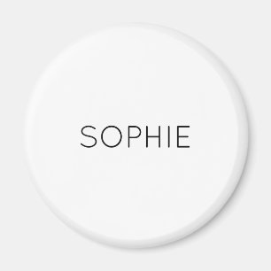 Aimant do-it-yourself   Texte personnalisé, couleur, nom,