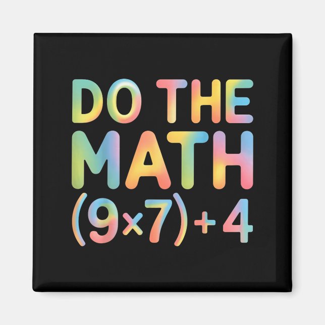 Aimant Do The Math Equation Thanksgiving Teacher 67 Six S (Devant)