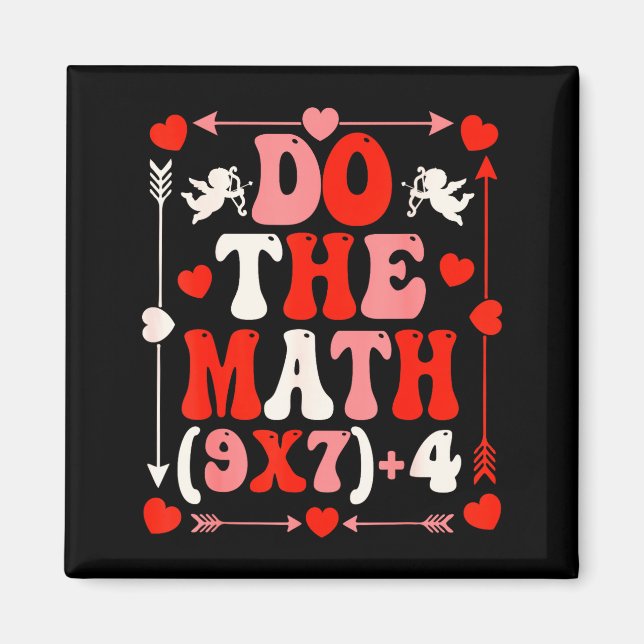 Aimant Do The Math Teacher 67 Meme Six Seven Valentine's  (Devant)