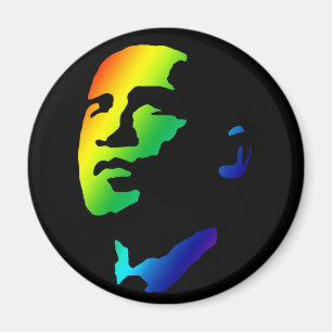 Aimant d'Obama d'arc-en-ciel