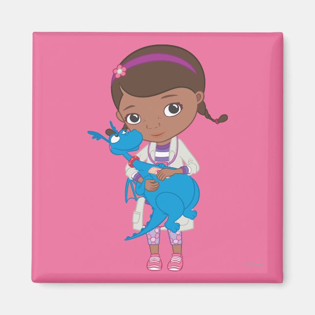 Aimant Doc McStuffins tenant du Stuffy (Devant)