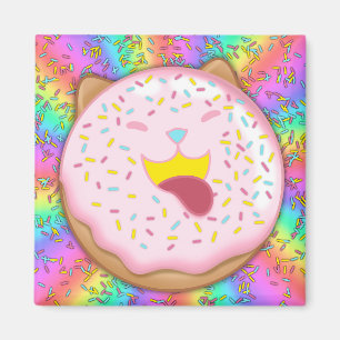 Aimant Dog-Doughnut : Frosted With Arrière - plan Pin