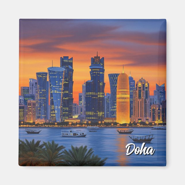 Aimant Doha Qatar Travel (Devant)