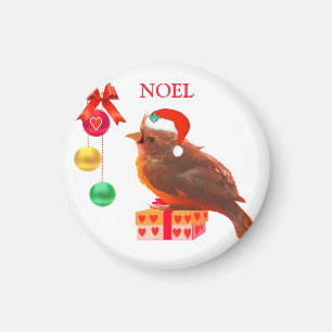Aimant d'oiseau de Noël