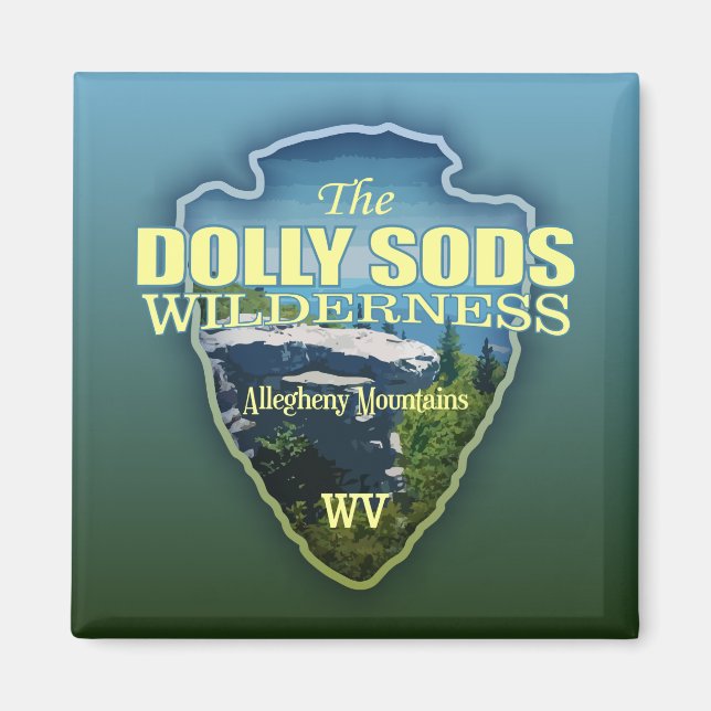 Aimant Dolly Sods WA (flèche) (Devant)