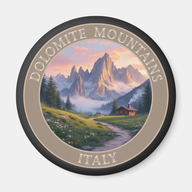 Aimant Dolomite Mounts Italie (Devant)