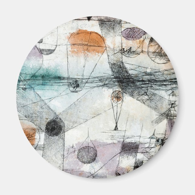 Aimant Domaine d'Air Paul Klee Expressionniste Abstrait (Devant)