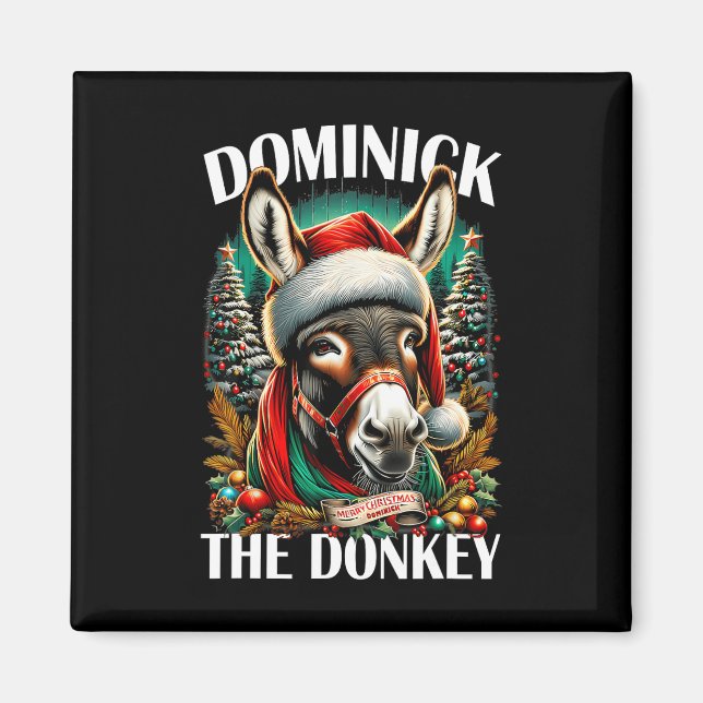 Aimant Dominick L'âne Drôle Noël Italien Christ (Devant)