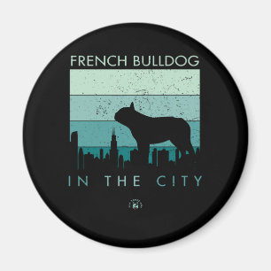 Aimant Don de chien French Bulldog Dans La Ville