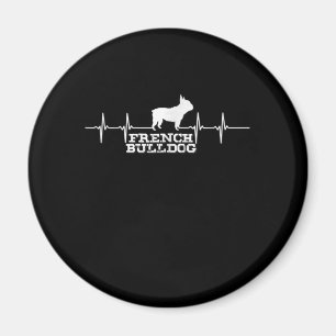 Aimant Don de chien French Bulldog Heart