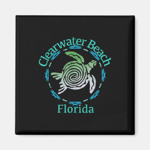 Aimant Don de tortue tribale Vintage de Clearwater Beach