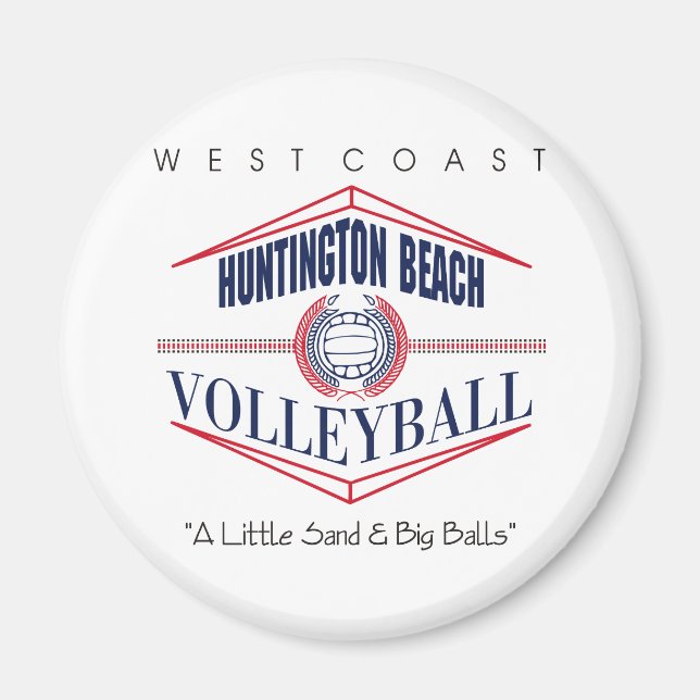 Aimant Don de volley-ball de plage Huntington (Devant)