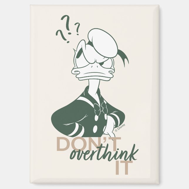 Aimant Donald Duck "Ne vous prenez pas trop la tête" (Recto)