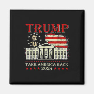 Aimant Donald Trump 2024 : l'Amérique doit le drapeau amé
