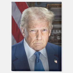 Aimant Donald Trump 2025 Portrait du président américain