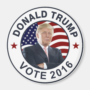 Aimant Donald Trump - Drapeau américain