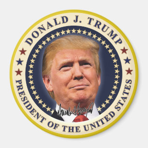Aimant Donald Trump Inauguration Gold Stars Souvenir