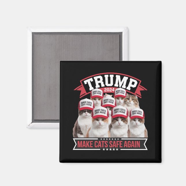 Aimant Donald Trump sécurise à nouveau les chats lors du  (Recto/Verso)