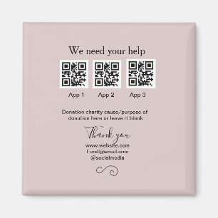 Aimant Donation Collection conseil pot ajouter votre q r