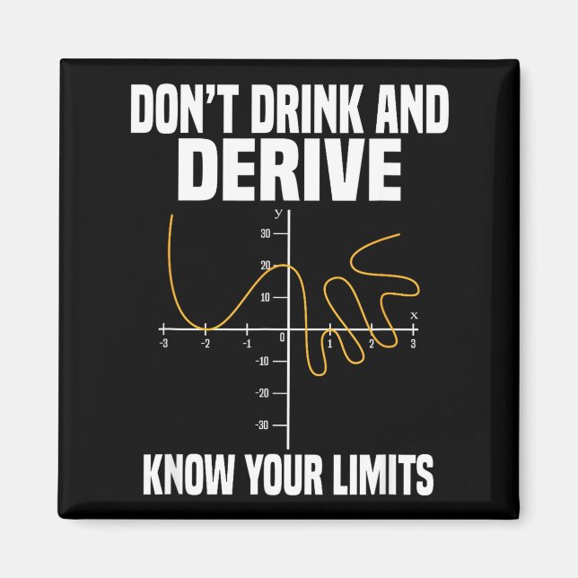 Aimant Dont Drink And Derive And Know Your Limit  (Devant)