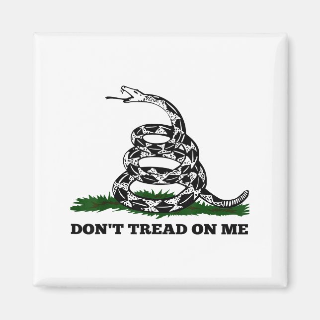 Aimant Don't Tread On Me 2nd Amendment Patriotic New Nove (Devant)