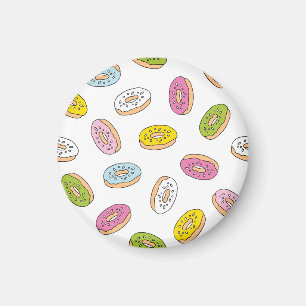 Aimant Doodle beiguts motif, design sans soudure.