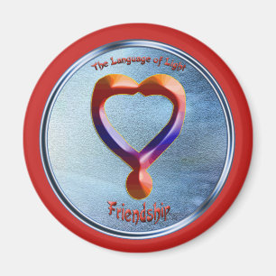 Aimant Doodling sur le symbole de l'amitié