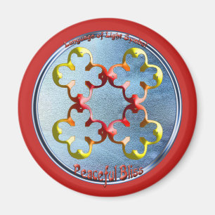 Aimant Doodling sur le symbole des Bliss pacifiques