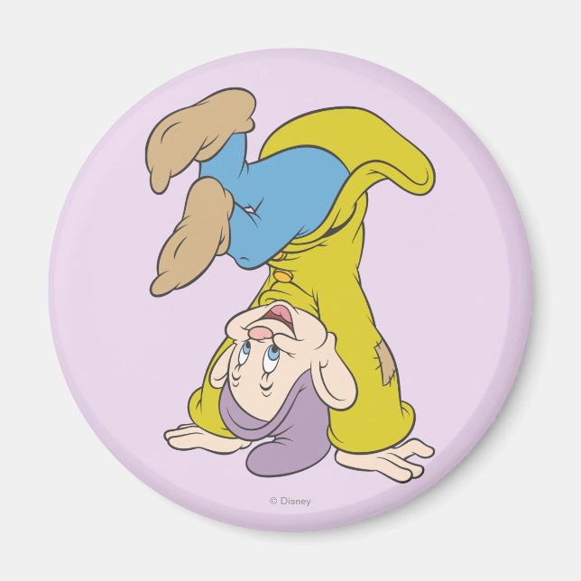 Aimant Dopey Doing a Head Stand (Devant)