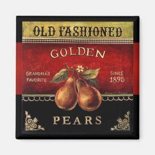 Aimant d'or démodé de cru de poires