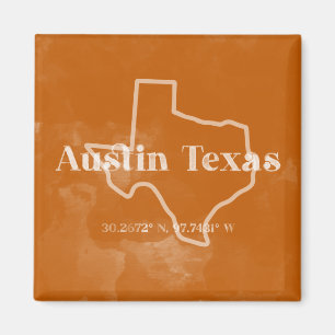 Aimant d'orange brûlé Austin Texas