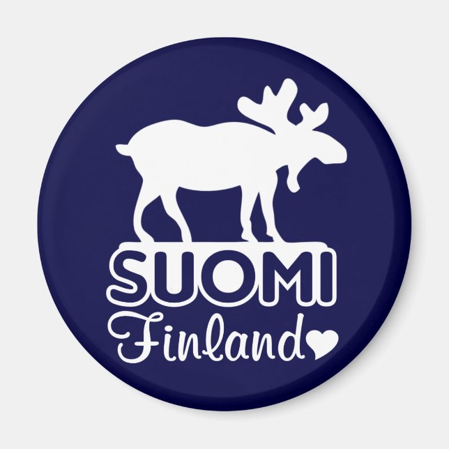 Aimant d'orignal finlandais (Devant)