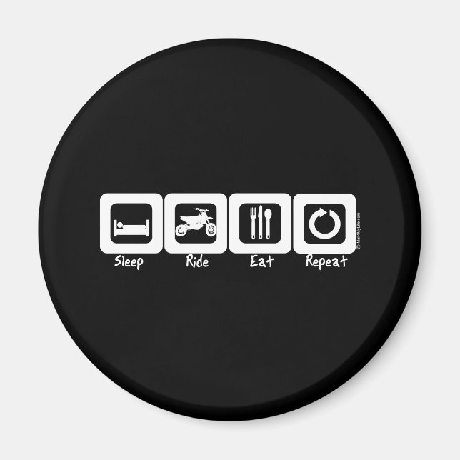 Aimant Dormir Manger Répéter (Devant)