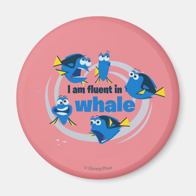Aimant Dory | Je suis Fluent in Whale (Devant)