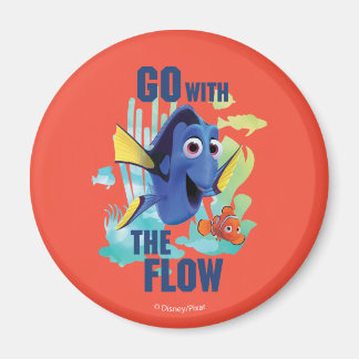 Aimant Dory & Nemo | Aller avec le graphique de l'aquarel