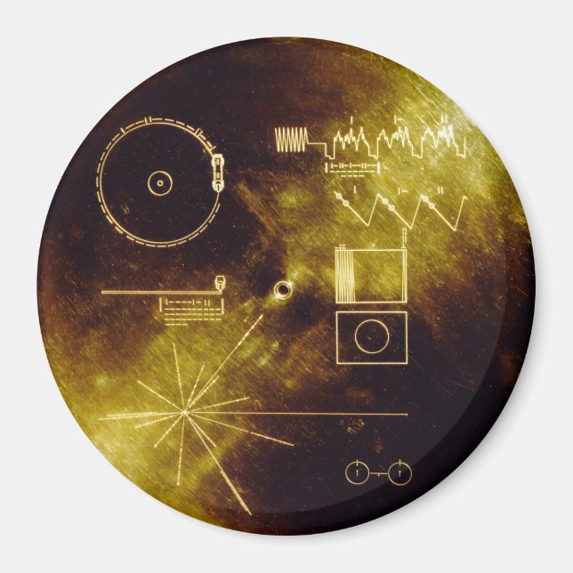 Aimant Dossier d'or du Voyager (Devant)