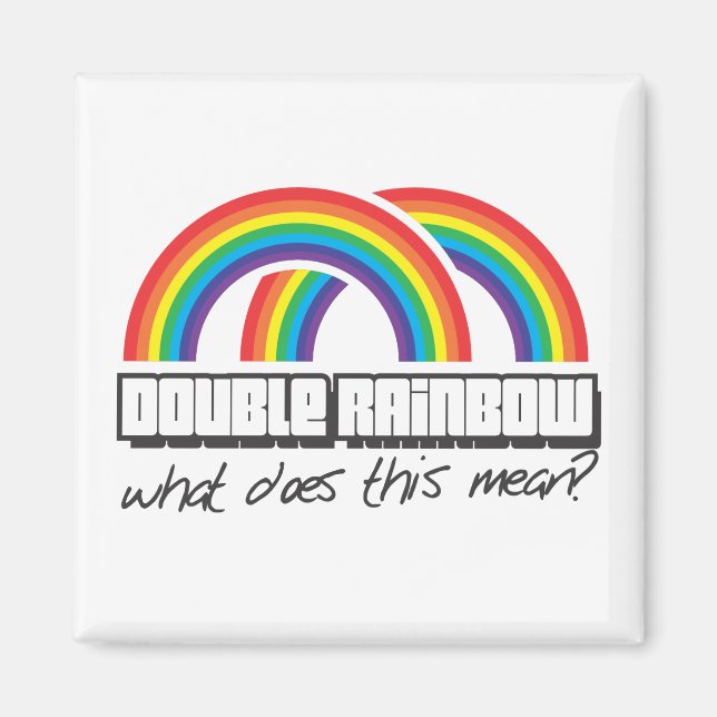 Aimant Double arc-en-ciel, qu'est-ce que cela signifie ? (Devant)