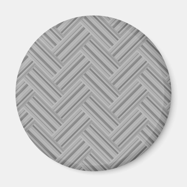 Aimant Double blanc de Grey stripes (Devant)