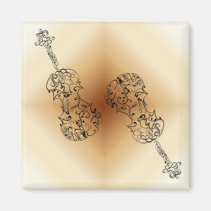 Aimant Double gribouillage de violon
