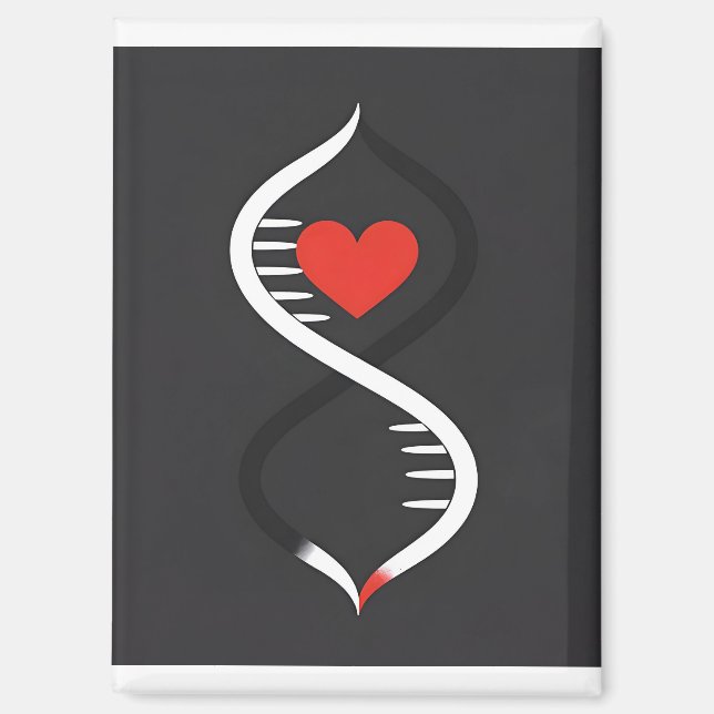 Aimant Double Spiral with Heart  (Recto)