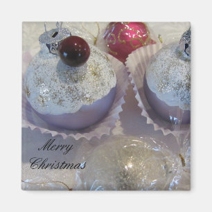Aimant Douces Cupcakes de Noël