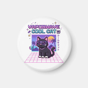 Aimant Doudoune à capuche graphique Y2K Vaporwave Pixel C