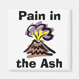 Aimant Douleur dans la cendre - volcan de l'Islande